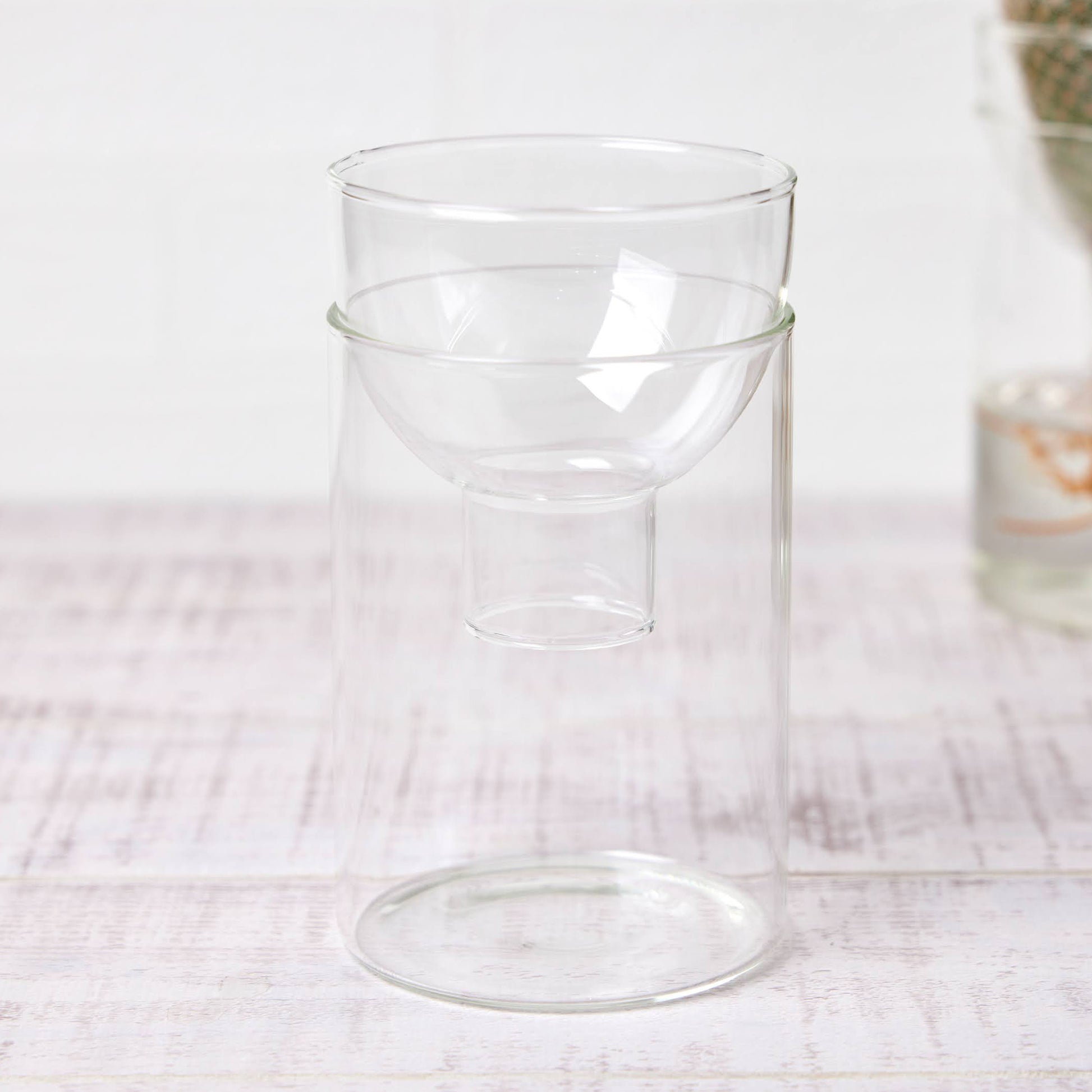 サボテンを水耕栽培で育てるための器