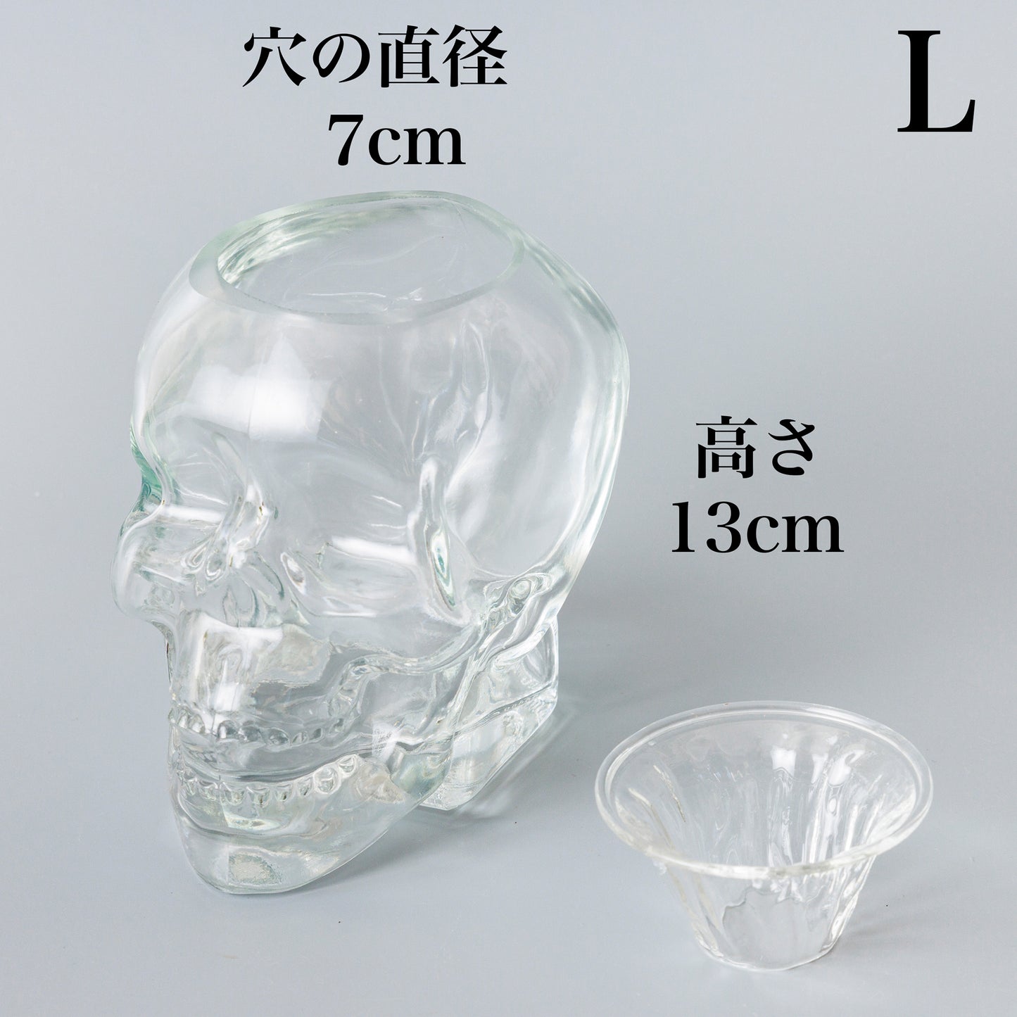 フラワーVase（髑髏）