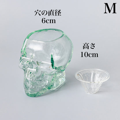 フラワーVase（髑髏）